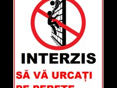Placuta nu va urcati pe perete